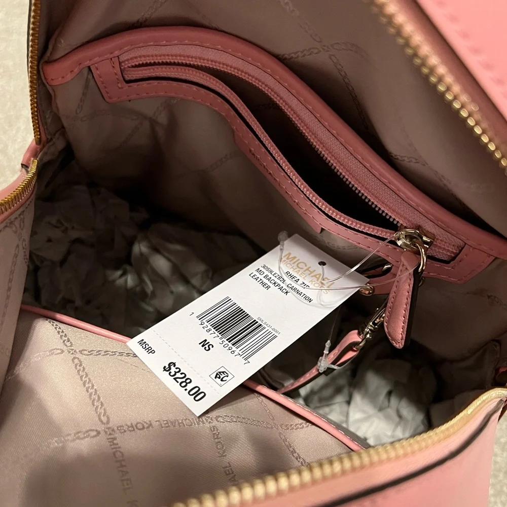 BRAND NEW MK RHEA ZIP IN ~CARNATION~ 🩷 - Picture 11 of 13